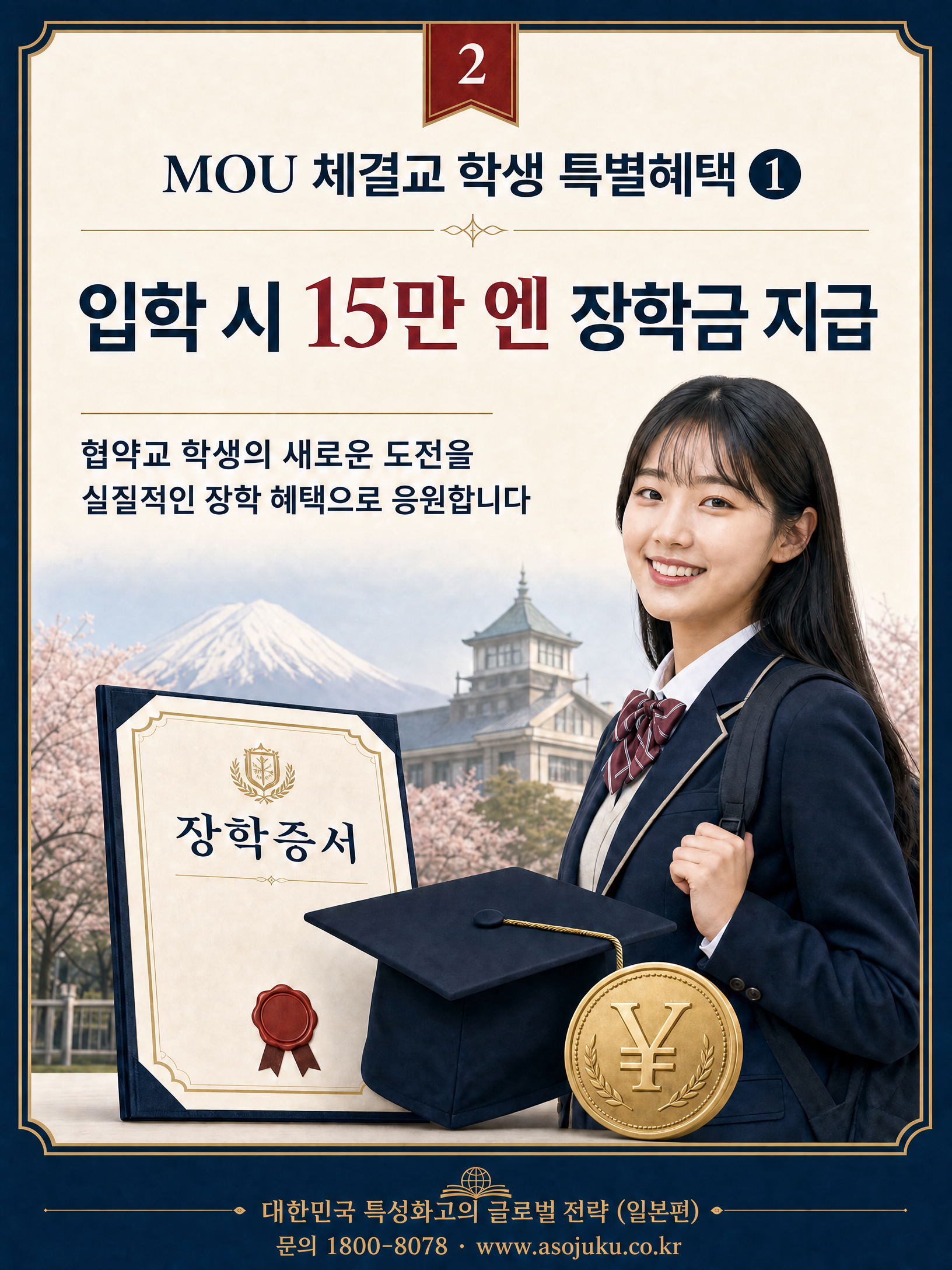 2026 특성화고 일본 유학 글로벌 전략 — ASO College Group MOU 협약 혜택 2/10