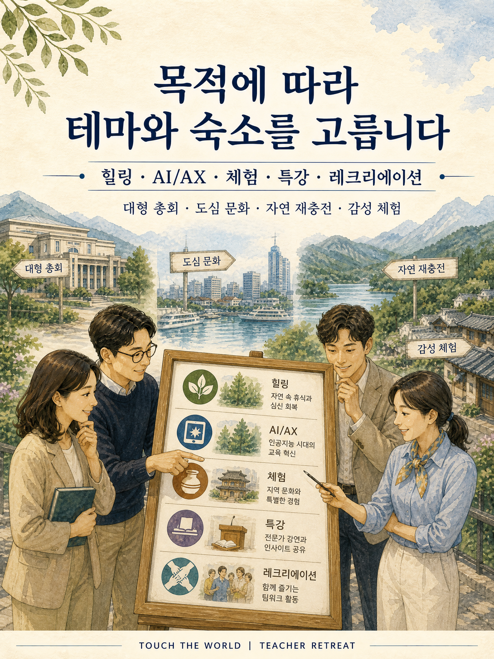 2026/27 선생님들을 위한 교직원 연수 1박 2일 — 추천 숙소 및 서비스 안내 3/6