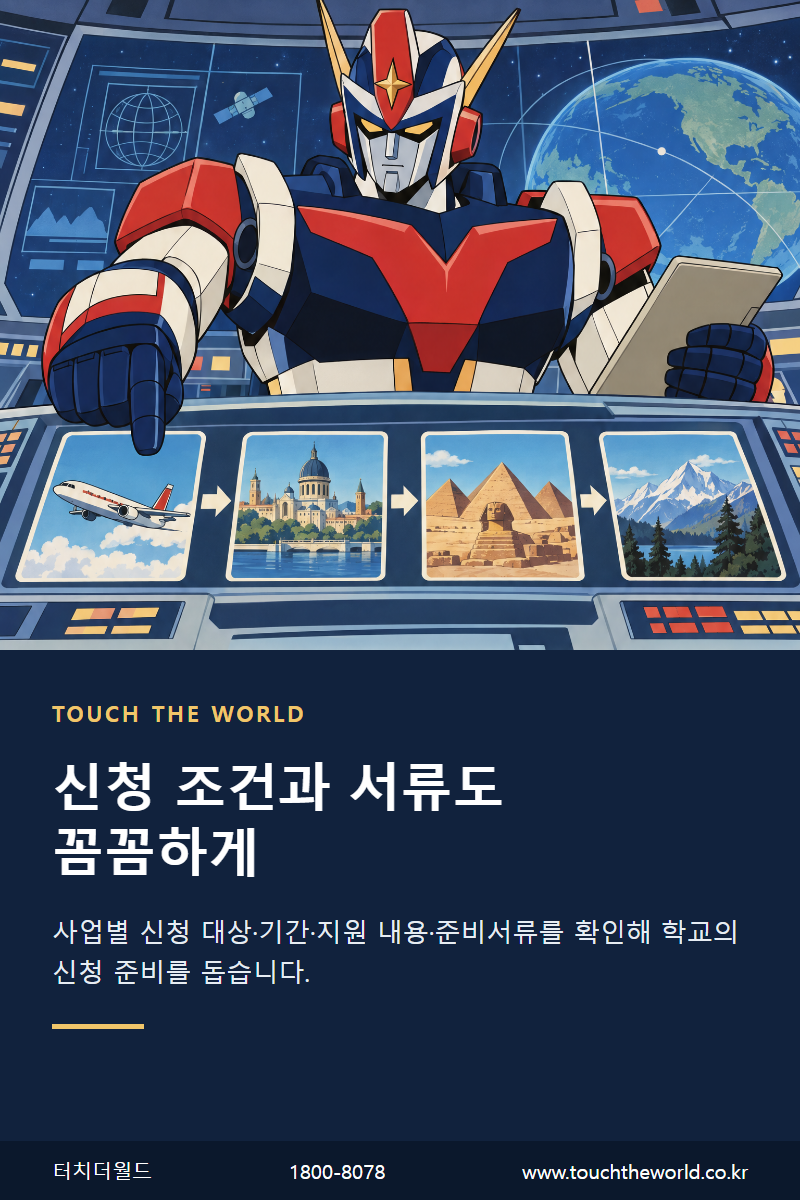 학교 선생님 업무 지원 가이드 — 교육여행 준비부터 진로·지자체 지원사업까지 8/10