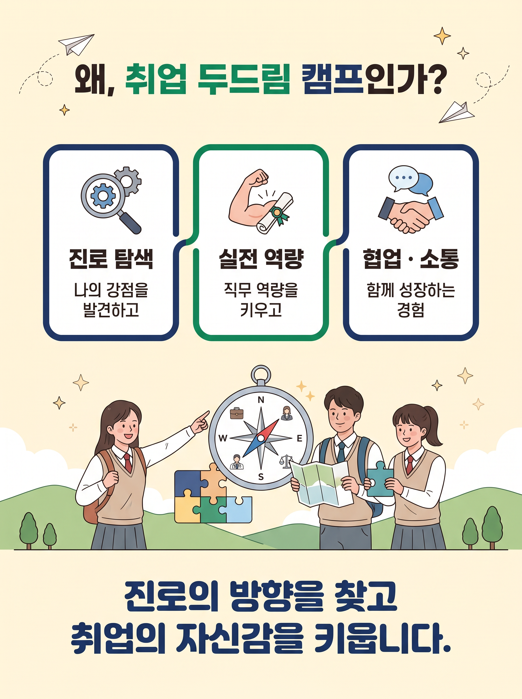 2026/27 특성화고 취업 두드림 캠프 — 꿈을 발견하고 미래를 준비하는 몰입형 진로 캠프 2/10