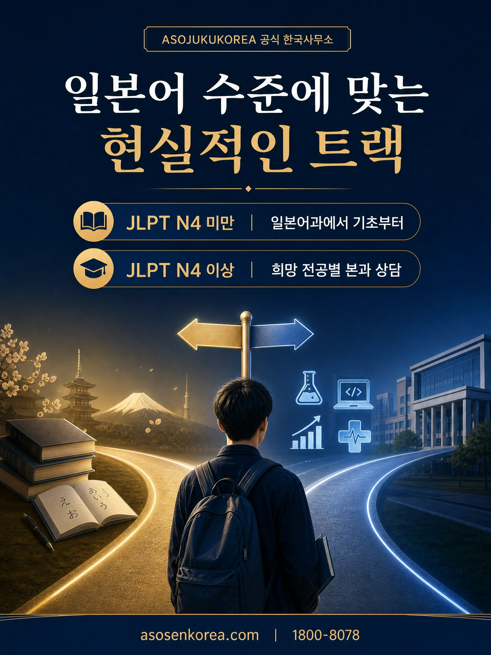 일본 유학의 첫 단추, 아소전문학교그룹 일본어과에서 시작하세요 7/8