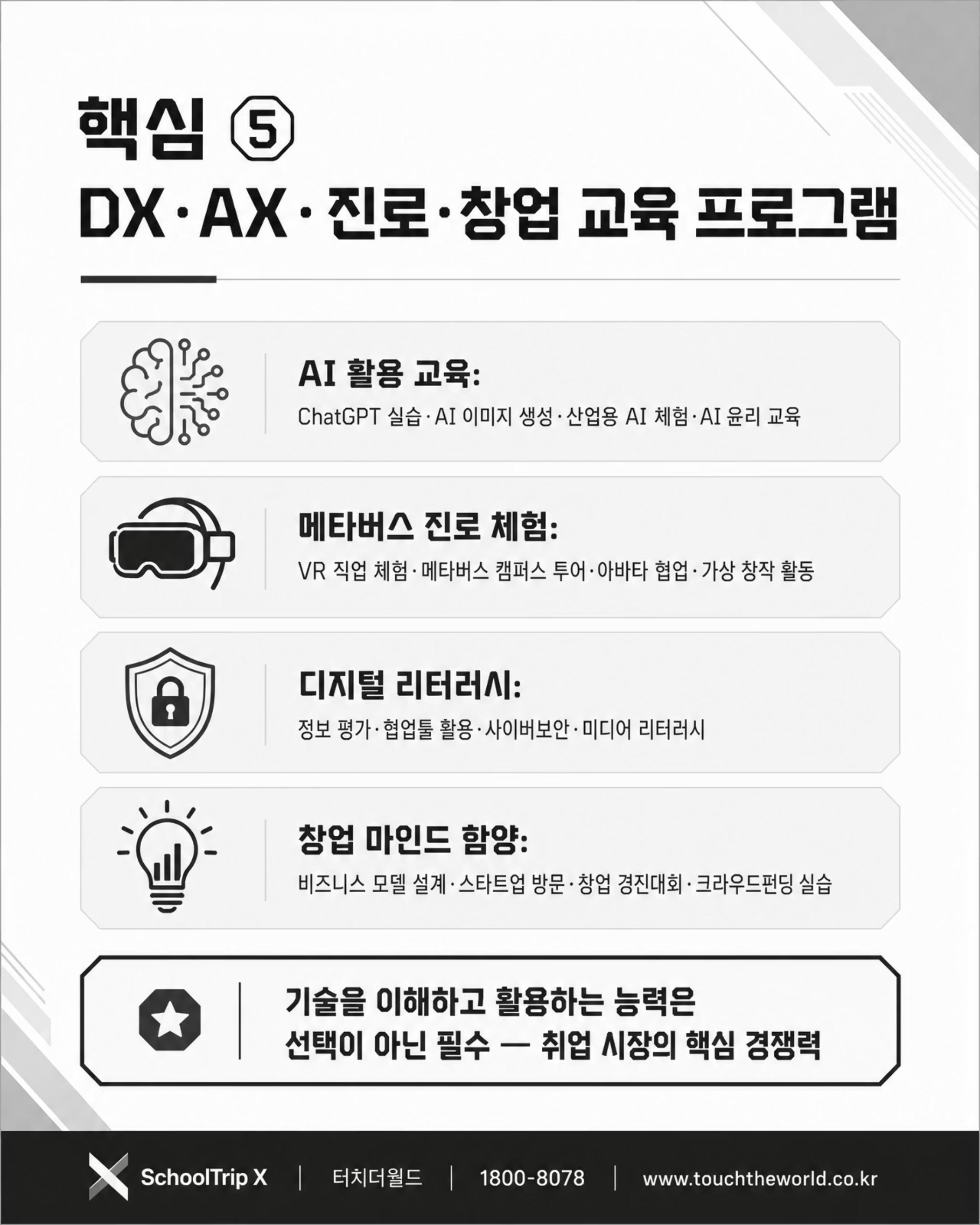 학교는 안심하고, 학생은 성장하는 — 2026-27 특성화고 미래형 교육여행 7/10