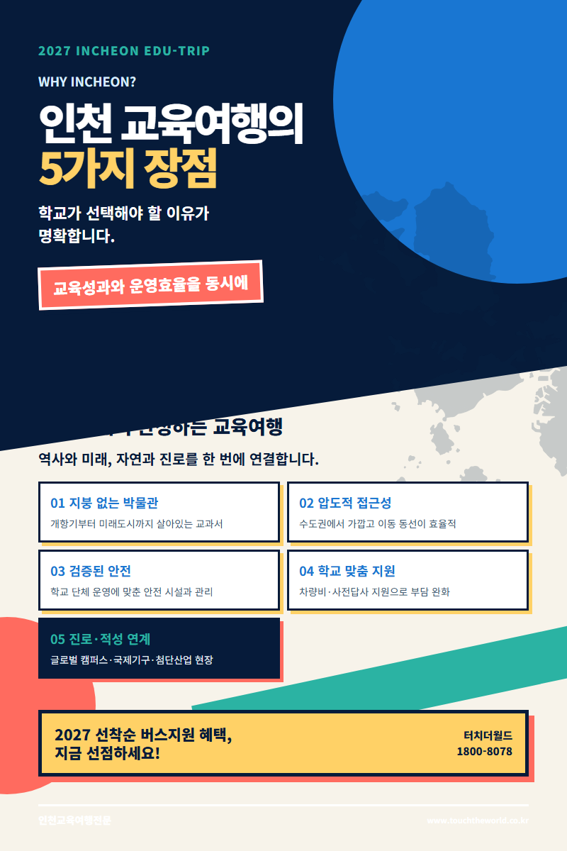 2027 인천 교육여행 — 역사·미래·자연·진로를 한 도시에서 만나는 프로그램 2/11