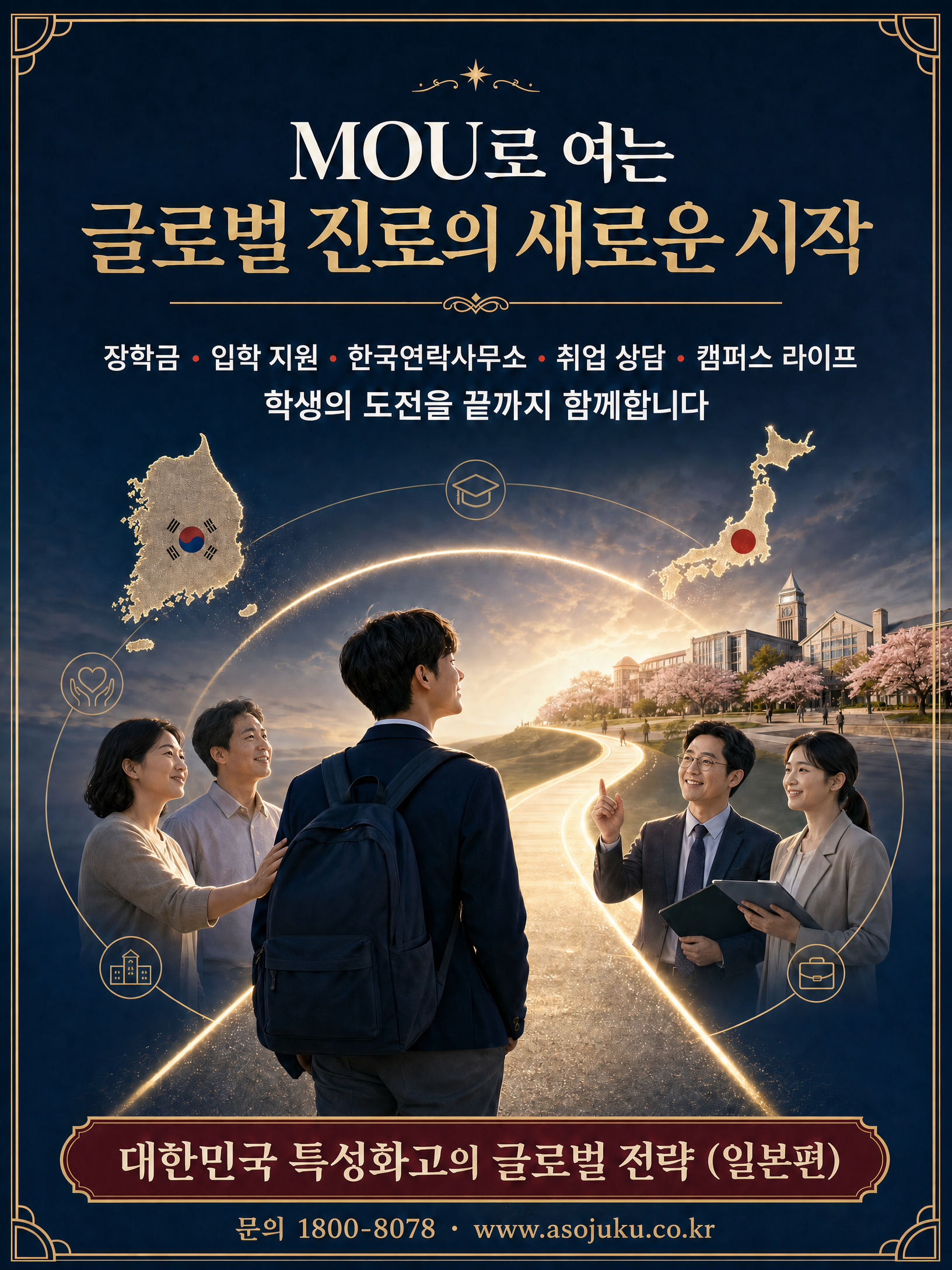 2026 특성화고 일본 유학 글로벌 전략 — ASO College Group MOU 협약 혜택 10/10