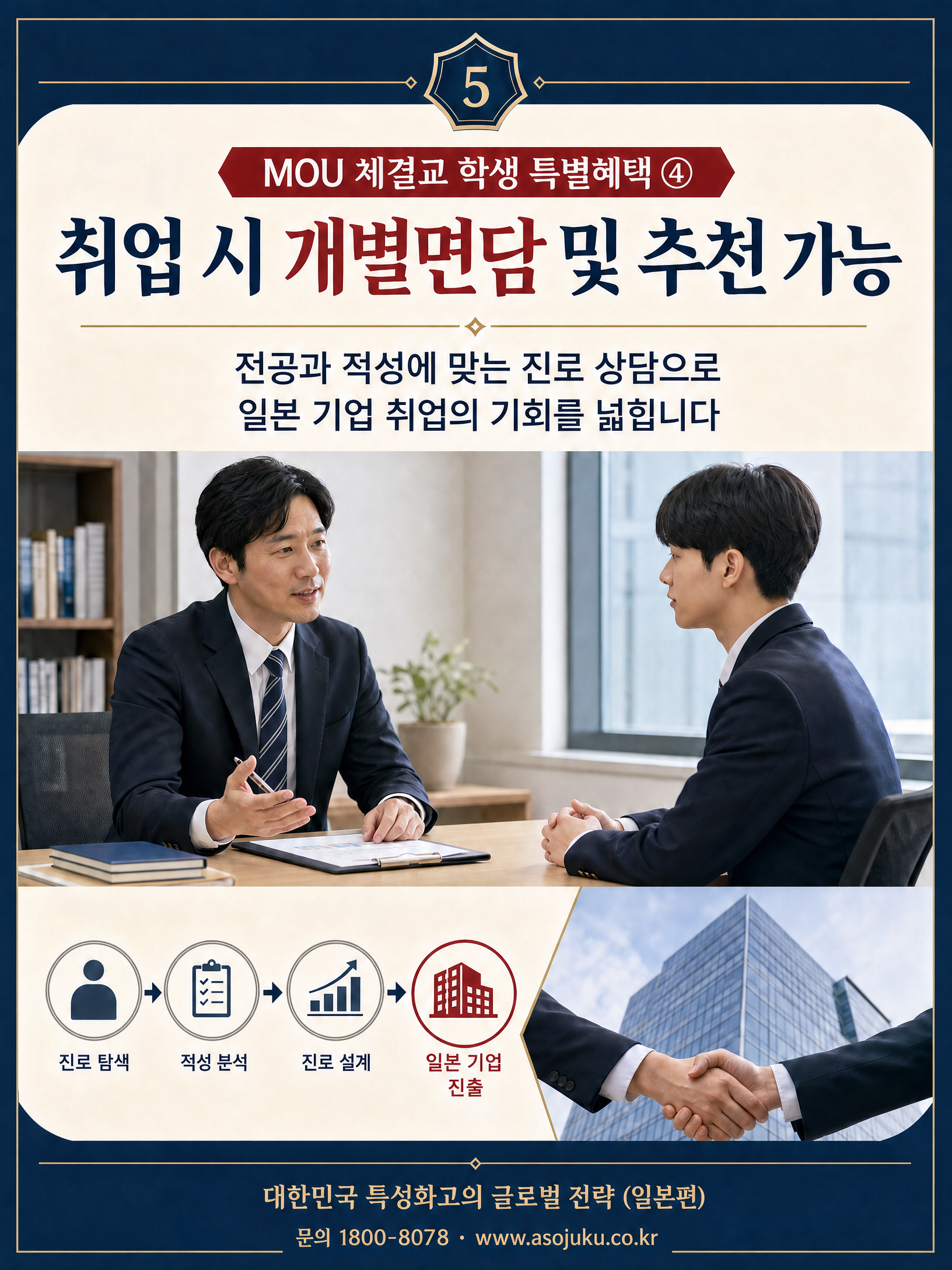 2026 특성화고 일본 유학 글로벌 전략 — ASO College Group MOU 협약 혜택 5/10