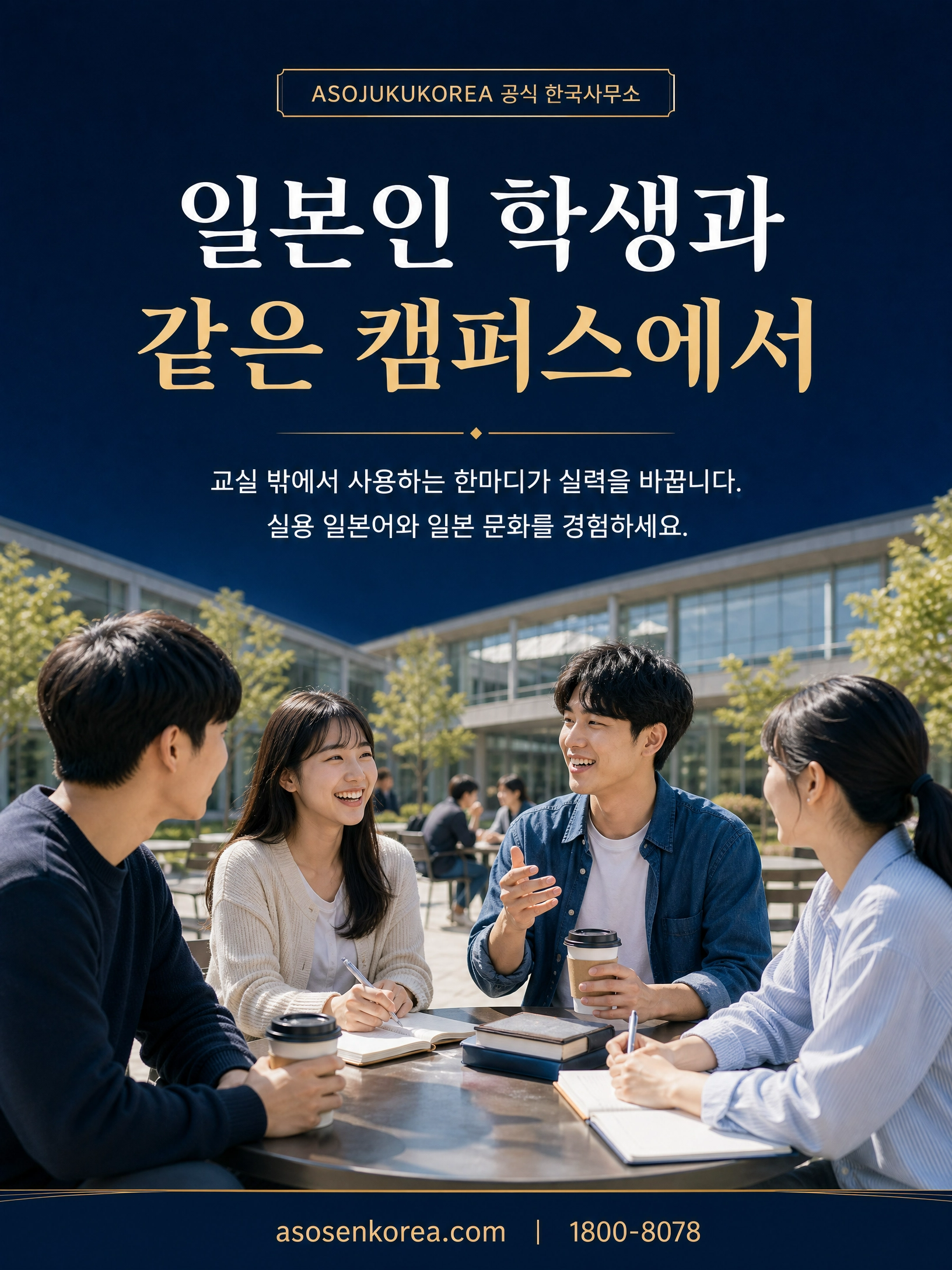 일본 유학의 첫 단추, 아소전문학교그룹 일본어과에서 시작하세요 5/8